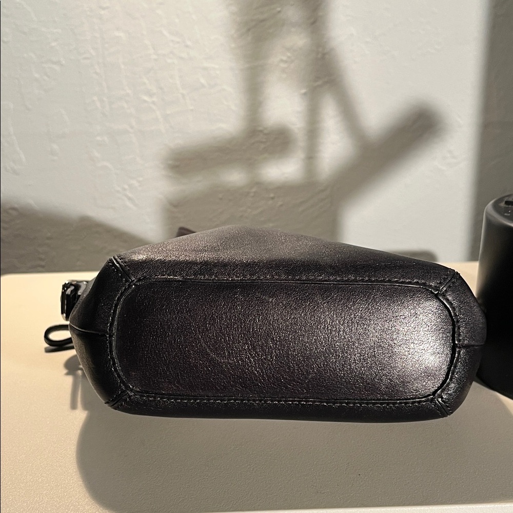 COACH Signature Jacquard & Leather Demi Bag | Classic Black Elegance - Picture 3 of 6